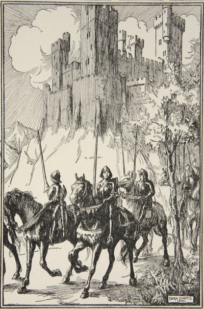 Sir Galahad at the Abbey, illustration from 